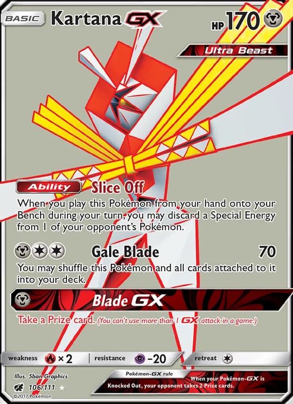 Kartana GX – Crimson Invasion 106