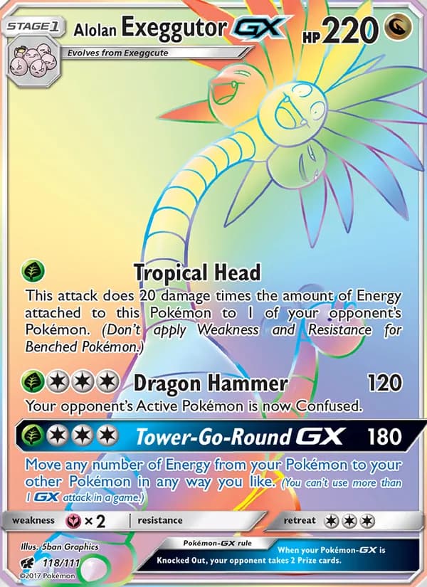Alolan Exeggutor GX – Crimson Invasion 118