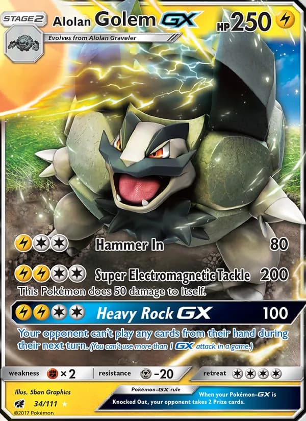 Alolan Golem GX – Crimson Invasion 34