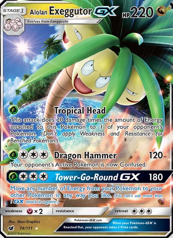 Alolan Exeggutor GX – Crimson Invasion 74