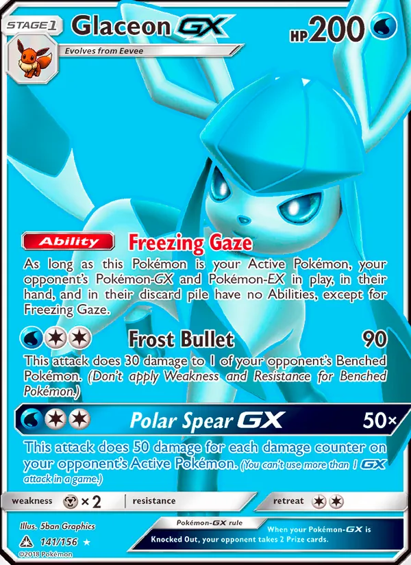 Glaceon GX – Ultra Prism 141