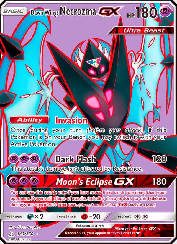 Dawn Wings Necrozma GX – Ultra Prism 143