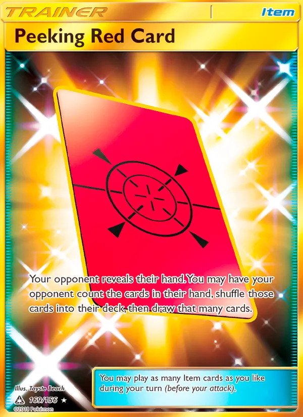 Peeking Red Card – Ultra Prism 169