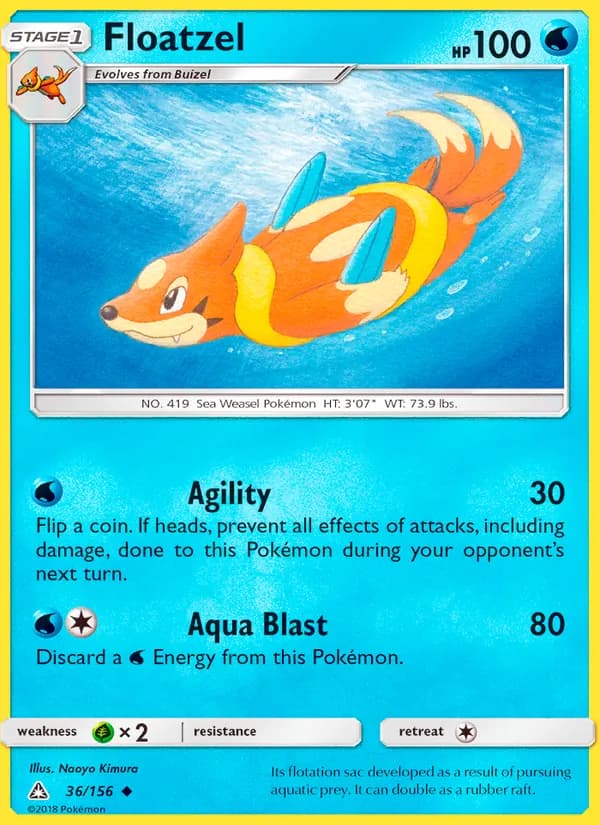 Floatzel – Ultra Prism 36