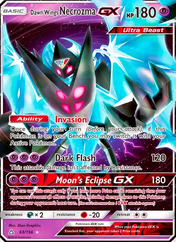 Dawn Wings Necrozma GX – Ultra Prism 63