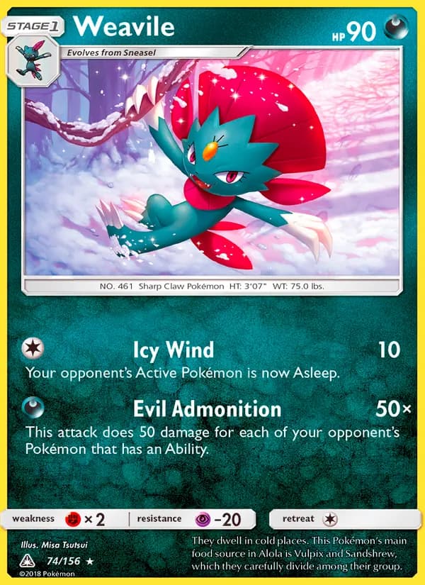 Weavile – Ultra Prism 74
