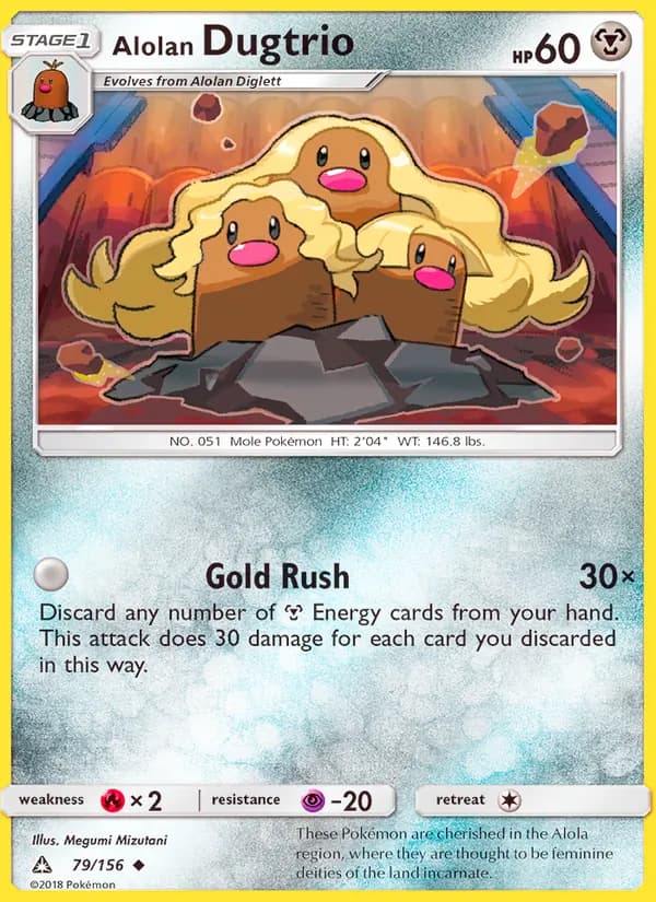 Alolan Dugtrio – Ultra Prism 79