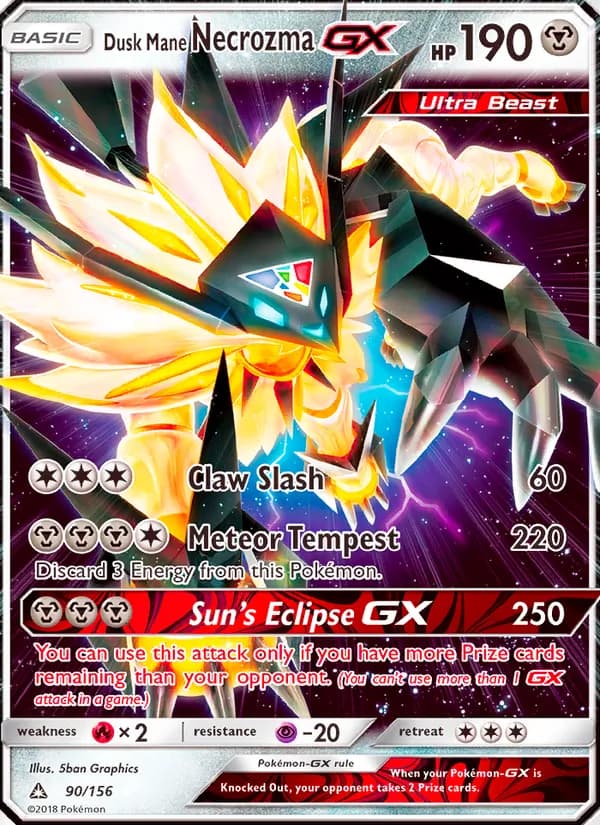 Dusk Mane Necrozma GX – Ultra Prism 90