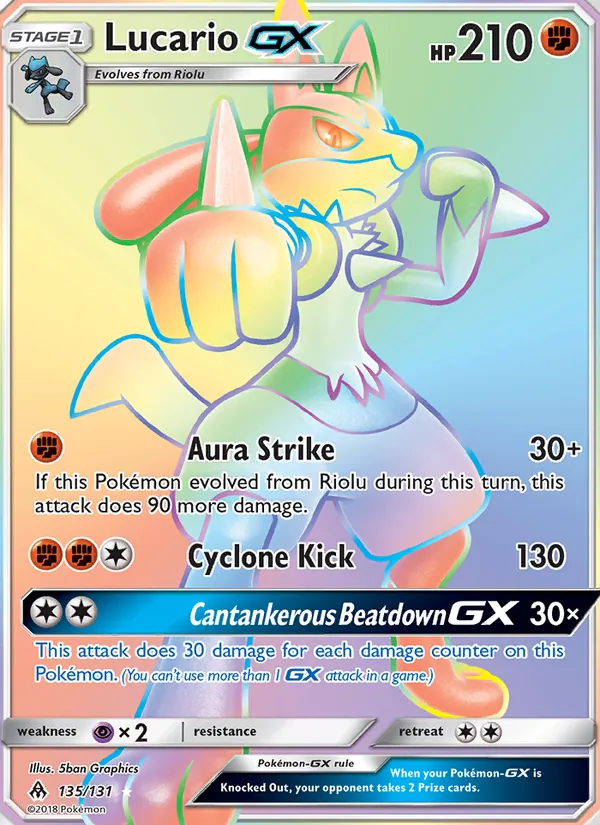 Lucario GX – Forbidden Light 135