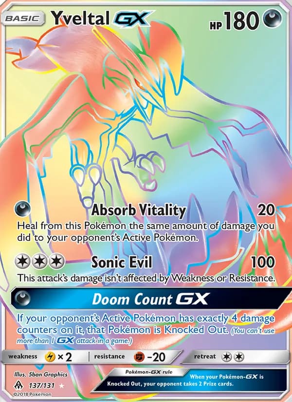 Yveltal GX – Forbidden Light 137