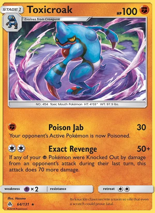 Toxicroak – Forbidden Light 64