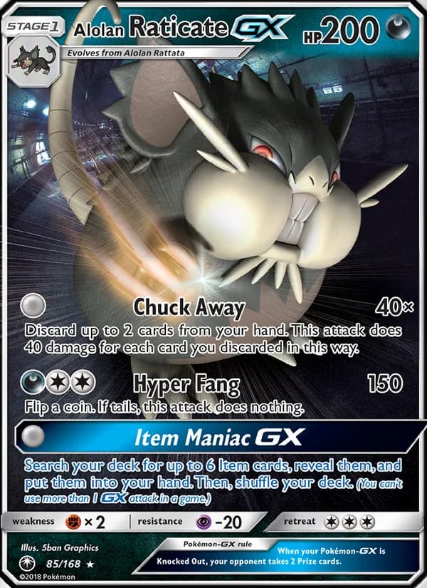 Alolan Raticate GX – Celestial Storm 85