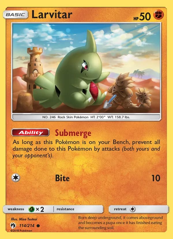 Larvitar – Lost Thunder 114