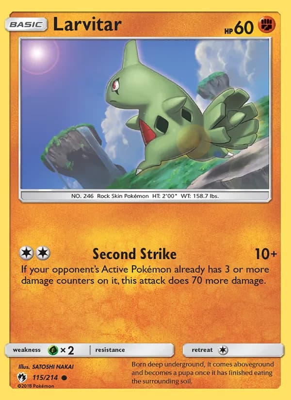 Larvitar – Lost Thunder 115