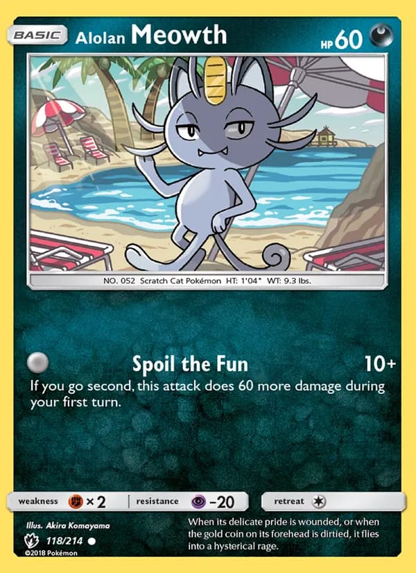 Alolan Meowth – Lost Thunder 118
