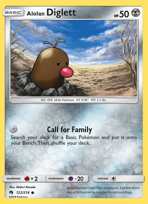 Alolan Diglett – Lost Thunder 122