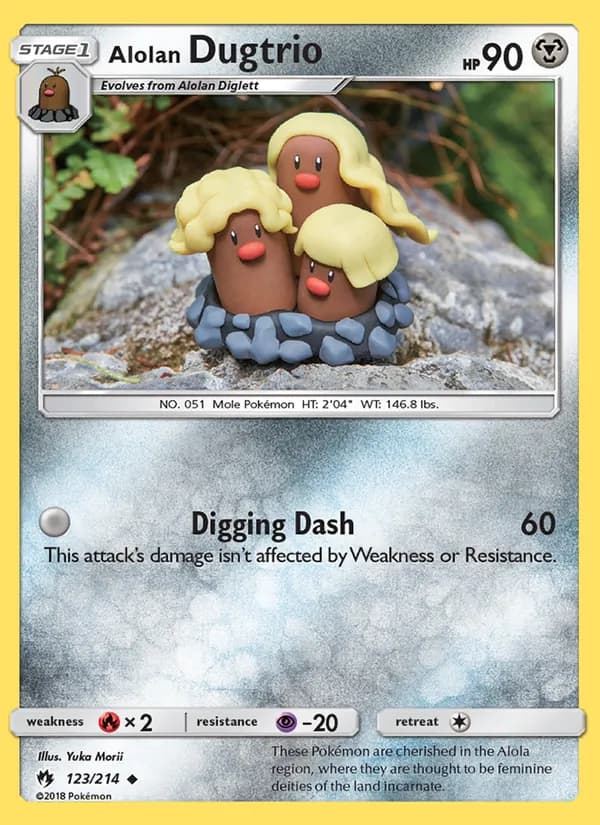 Alolan Dugtrio – Lost Thunder 123