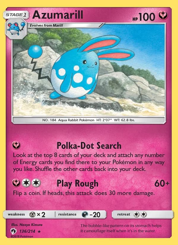 Azumarill – Lost Thunder 136