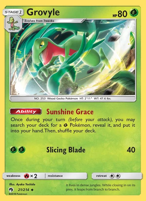 Grovyle – Lost Thunder 21