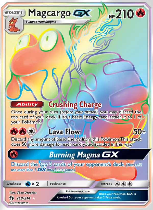 Magcargo GX – Lost Thunder 218