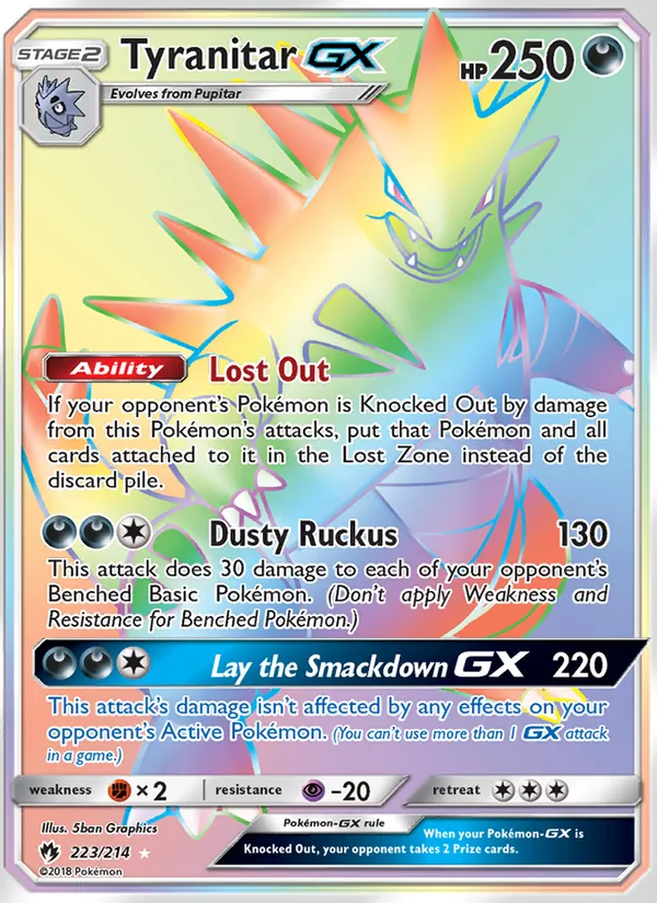 Tyranitar GX – Lost Thunder 223