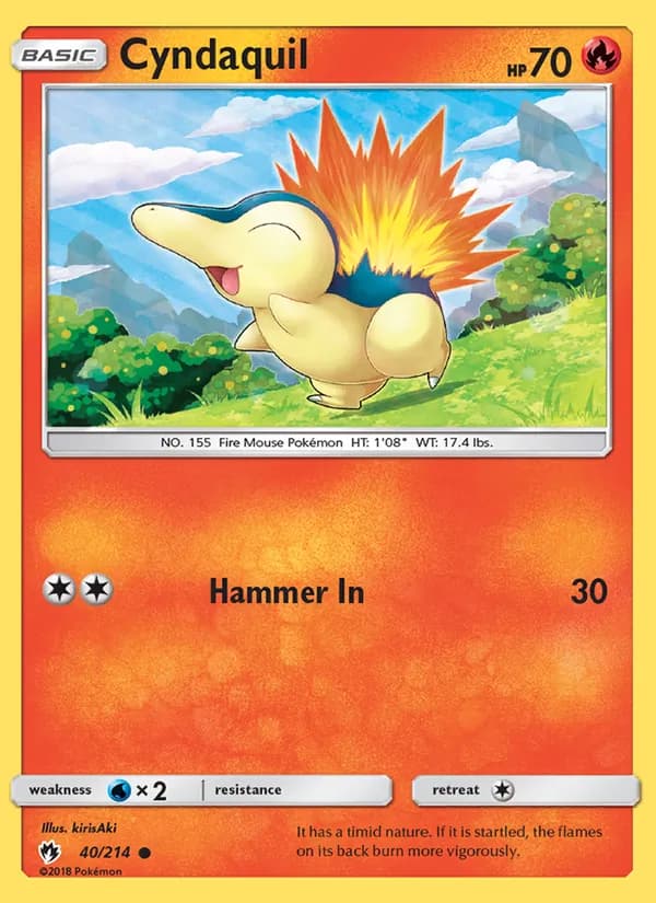 Cyndaquil – Lost Thunder 40