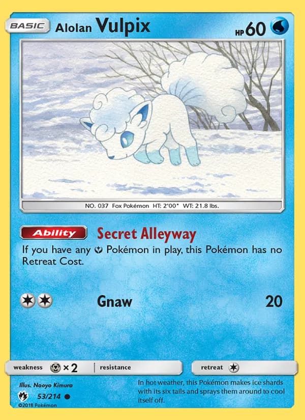 Alolan Vulpix – Lost Thunder 53