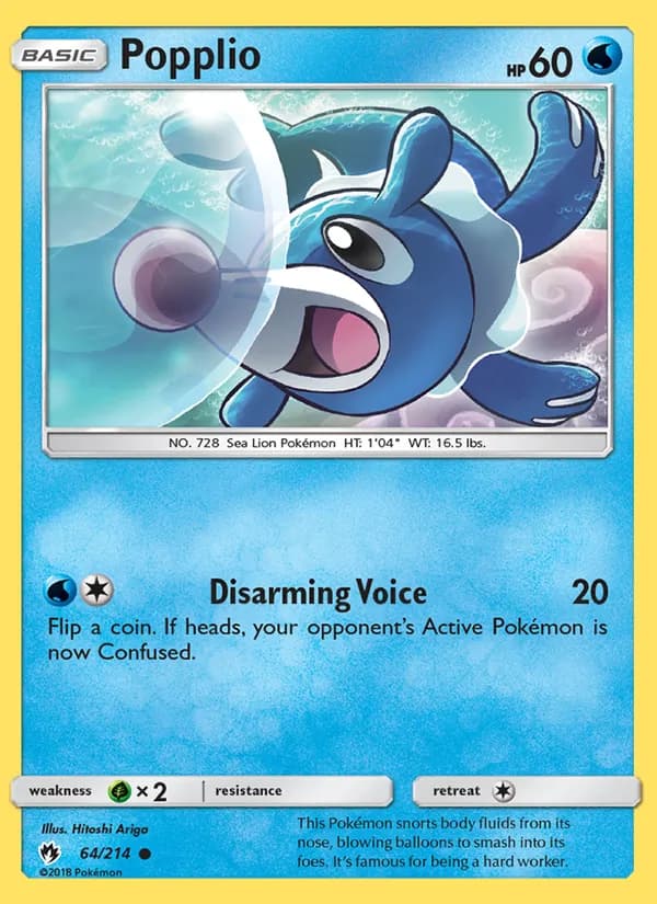 Popplio – Lost Thunder 64