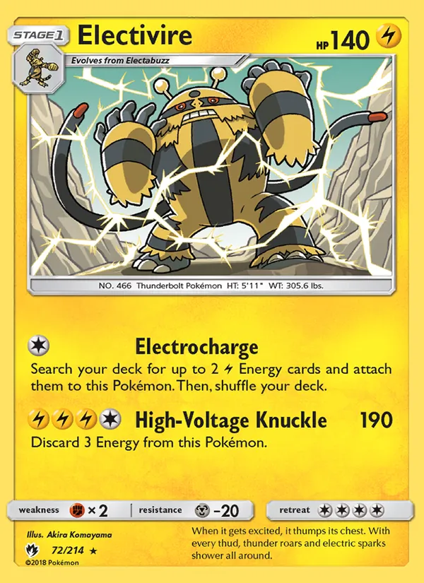 Electivire – Lost Thunder 72