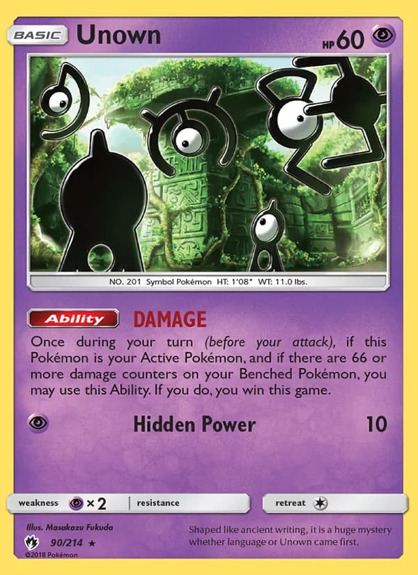 Unown – Lost Thunder 90