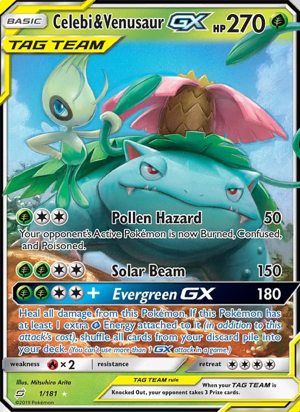 Celebi & Venusaur GX – Team Up 1