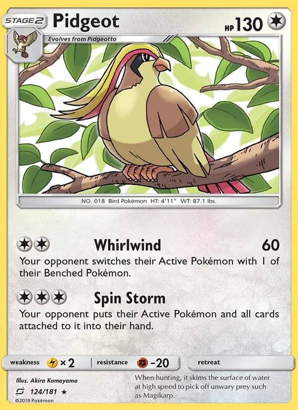 Pidgeot – Team Up 124