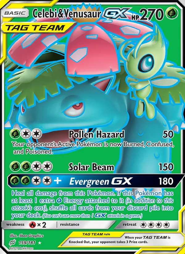 Celebi & Venusaur GX – Team Up 159