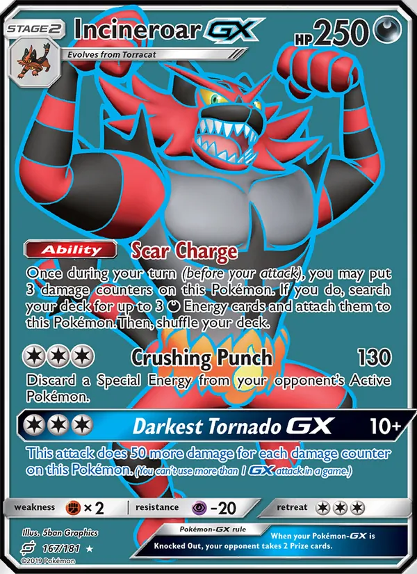 Incineroar GX – Team Up 167