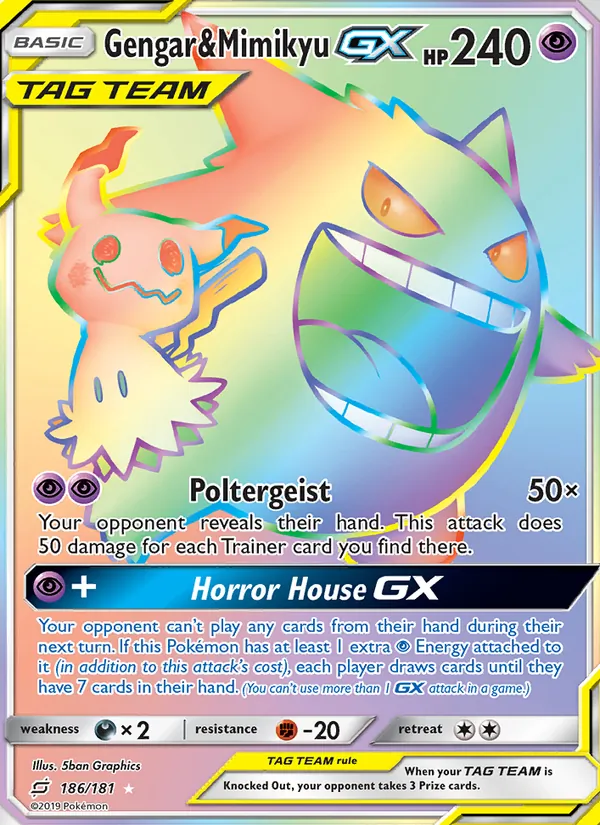 Gengar & Mimikyu GX – Team Up 186