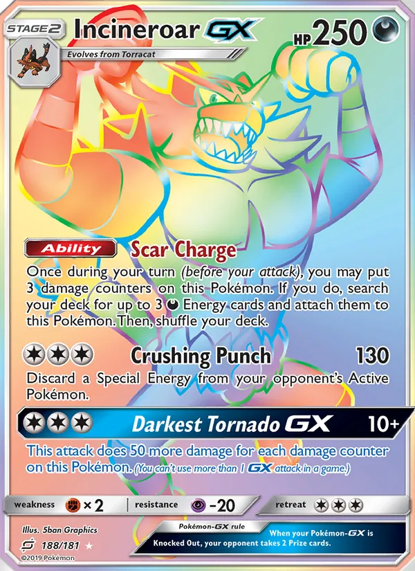 Incineroar GX – Team Up 188