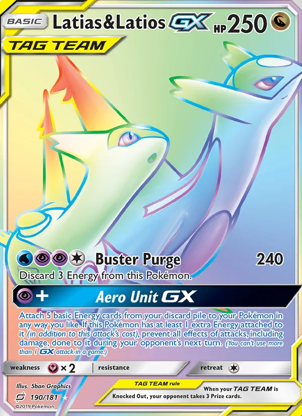 Latias & Latios GX – Team Up 190