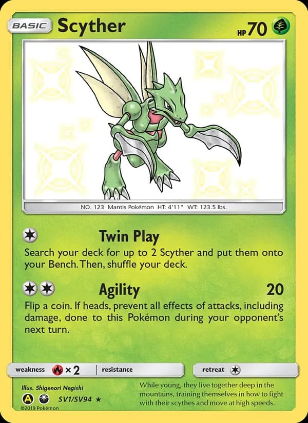 Scyther – Hidden Fates Shiny Vault SV1