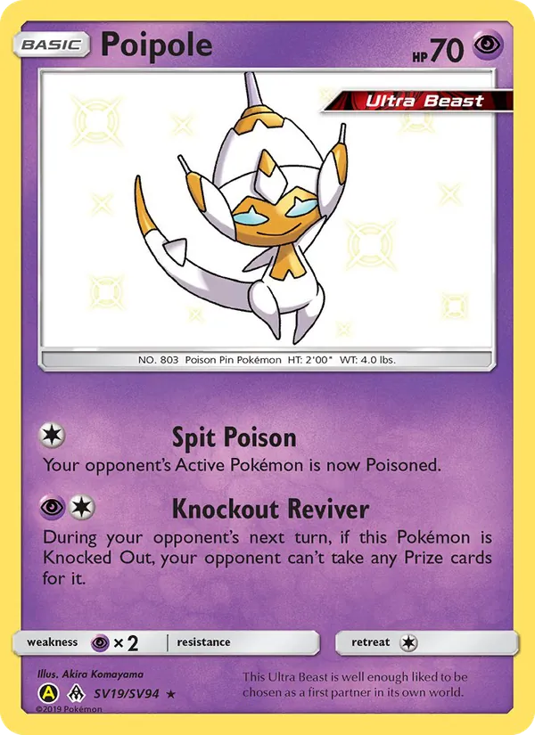 Poipole – Hidden Fates Shiny Vault SV19