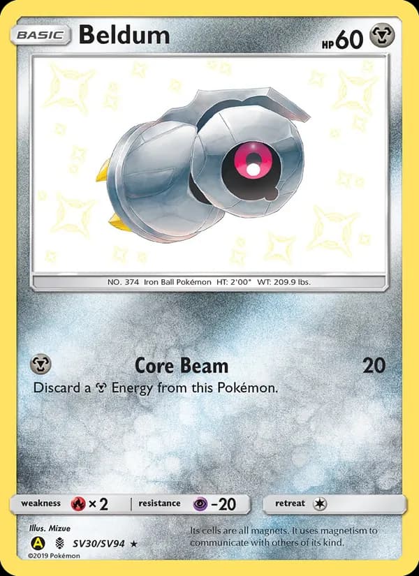 Beldum – Hidden Fates Shiny Vault SV30