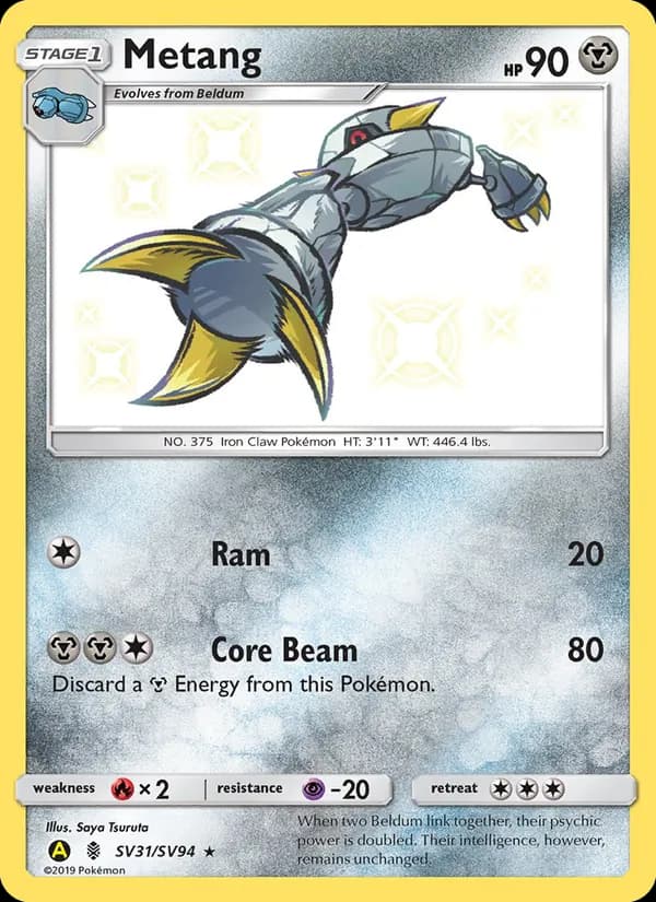 Metang – Hidden Fates Shiny Vault SV31