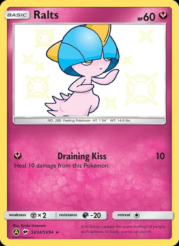 Ralts – Hidden Fates Shiny Vault SV34