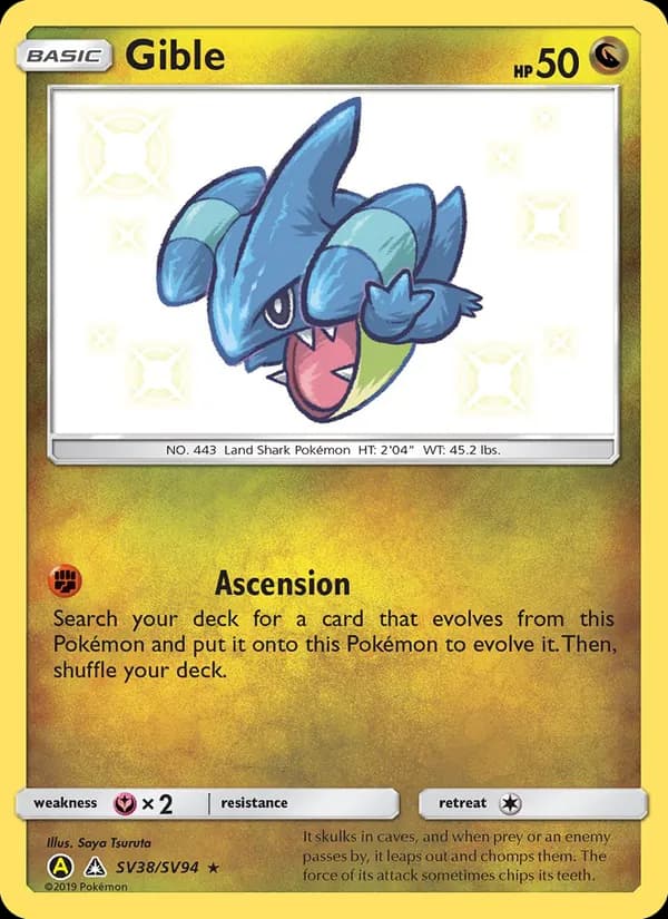 Gible – Hidden Fates Shiny Vault SV38