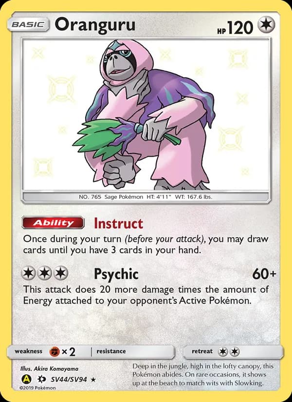 Oranguru – Hidden Fates Shiny Vault SV44