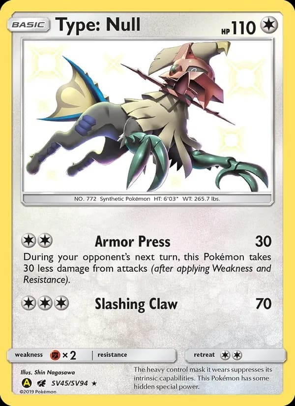 Type: Null – Hidden Fates Shiny Vault SV45