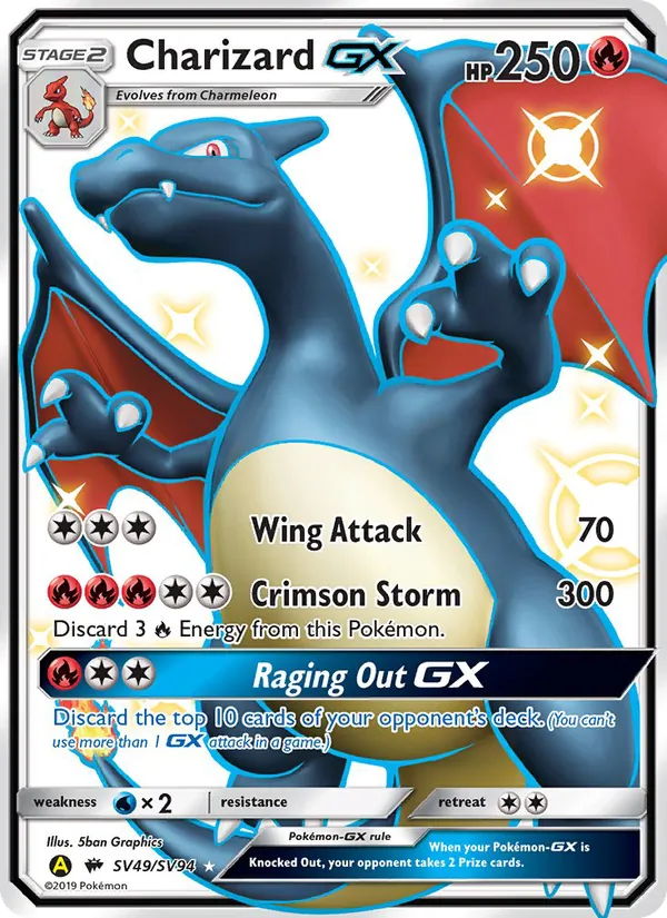 Charizard-GX – Hidden Fates Shiny Vault SV49