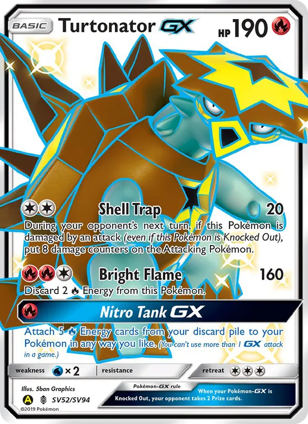 Turtonator-GX – Hidden Fates Shiny Vault SV52
