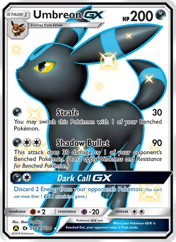 Umbreon-GX – Hidden Fates Shiny Vault SV69