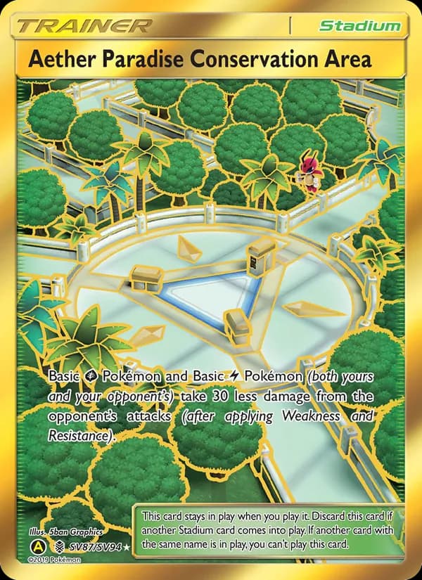 Aether Paradise Conservation Area – Hidden Fates Shiny Vault SV87