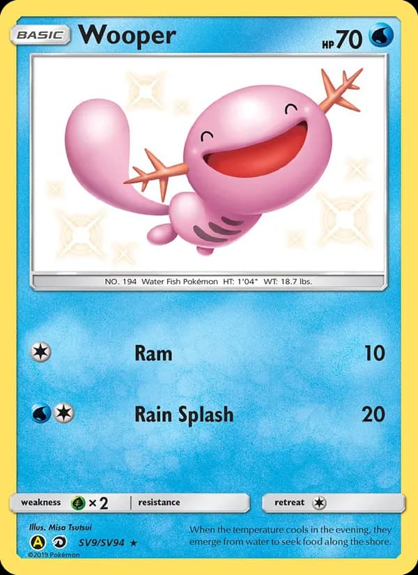 Wooper – Hidden Fates Shiny Vault SV9